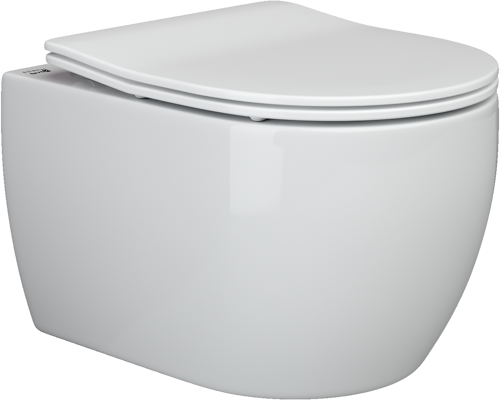 Ceramicanova подвесной унитаз с сиденьем play, cn3001 цвет: белый