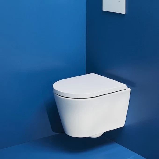 LAUFEN подвесной унитаз укороченный, безободковый смыв rimless, KARTELL - 8.2033.3.000.000.1