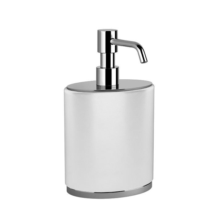 Gessi Дозатор для мыла настольный, Ovale, 25339#031 цвет: белый/хром