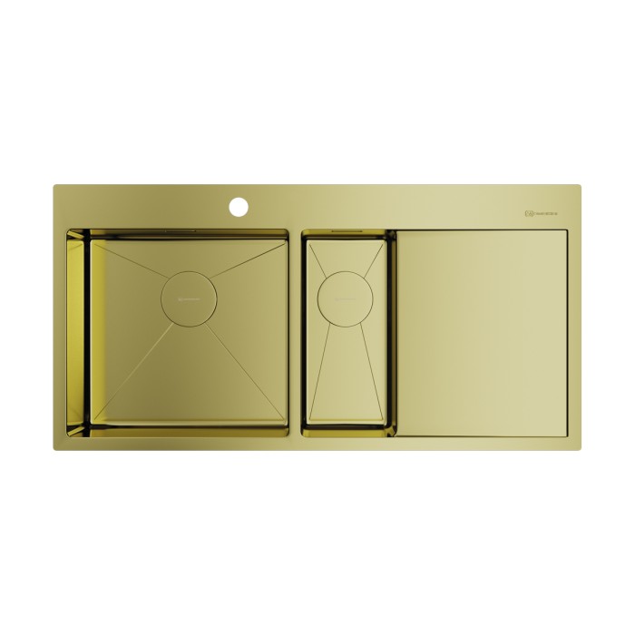 Omoikiri кухонная мойка Akisame 100-2-L, светлое золото арт. 4973089