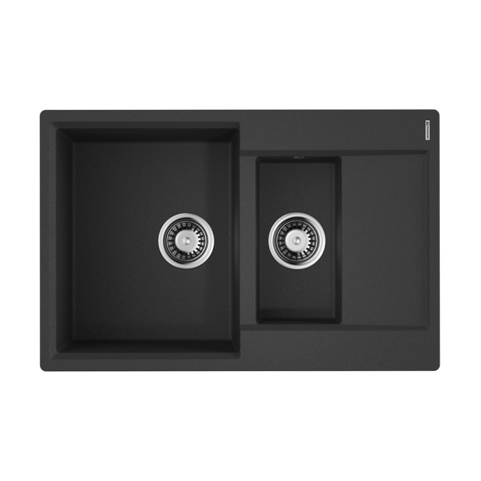 Omoikiri кухонная мойка Daisen 78-2T, черный арт. 4993535