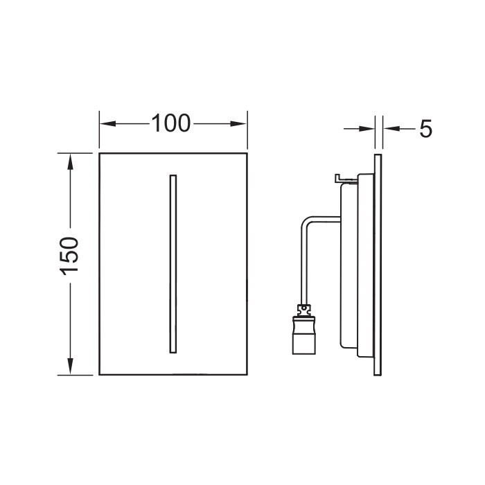 TECE лицевая панель, цвет: белый, filo velvet urinal - 9242081