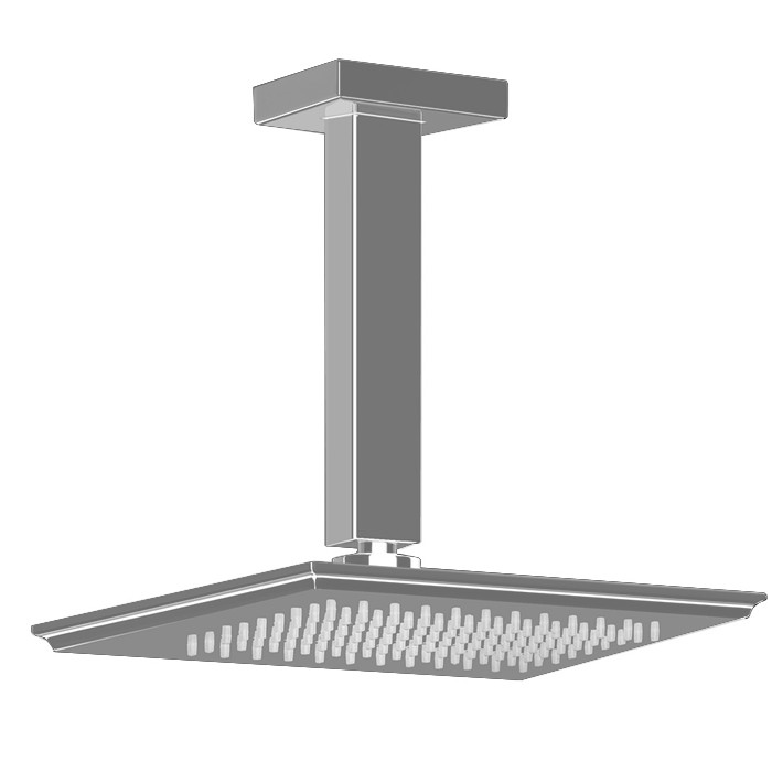 Gessi Верхний душ потолочный, высота 243мм, Eleganza, 46152#149 цвет: finox