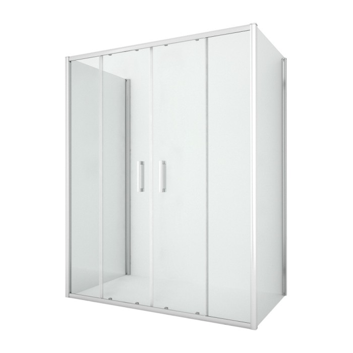 Душевое ограждение new corrina 150x80x195, New trendy New corrina chrome, хром арт. K-0484