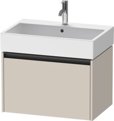 Duravit тумба подвесная под раковину 460 мм х 684 мм х 440 мм, ketho.2, k25076083830000 цвет: серо-коричневый суперматовый