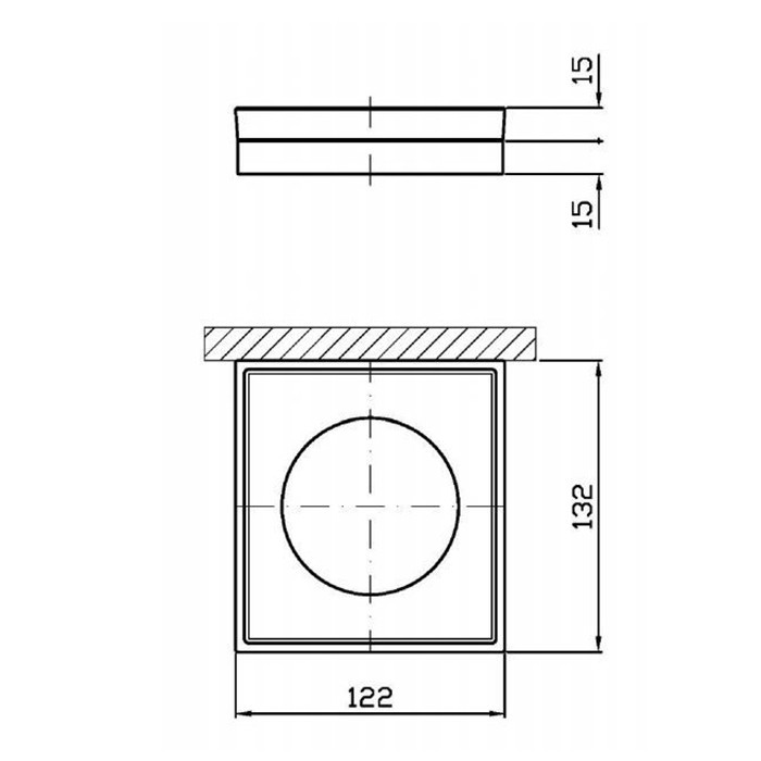 Zucchetti мыльница, подвесная, nude, черный/матовое стекло арт. zad710.c50