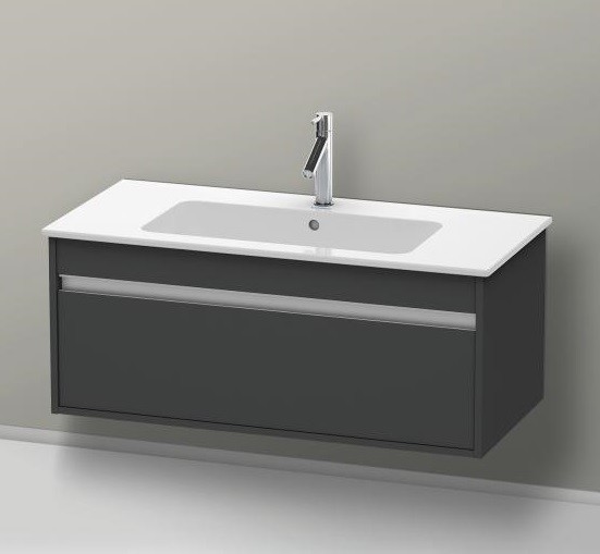 Duravit тумба подвесная под раковину с выдвижным ящиком, ketho, kt6420 4949 цвет: графит матовый