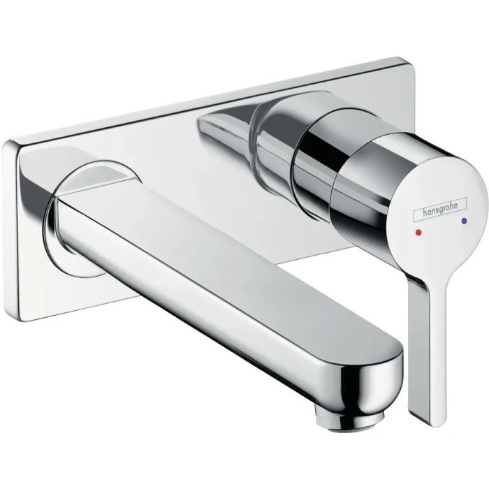 Hansgrohe смеситель для раковины с выпуском, Metris S, хром арт. 31132000