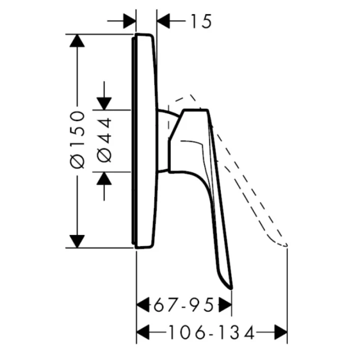 Hansgrohe смеситель для душа, Logis E, хром арт. 71603000