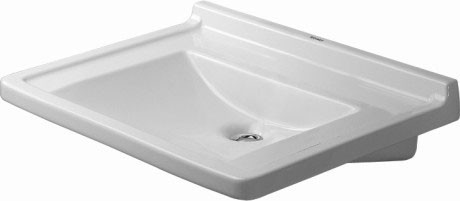 Duravit раковина медицинская strack 3 70х54 см, starck 3, 0312700000 цвет: белый