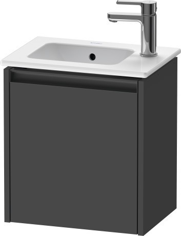Duravit тумба подвесная под раковину 292 мм х 410 мм х 440 мм, с 1 дверцей, ketho.2, k25060l49490000 цвет: графит матовый