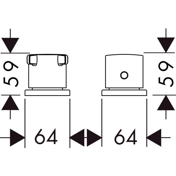 AXOR термостат на край ванны, Citterio E, золото арт. 36412990