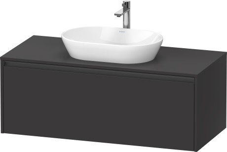 Duravit тумба подвесная под раковину 550 мм х 1200 мм х 459 мм, ketho.2, k24887080800000 цвет: графит суперматовый
