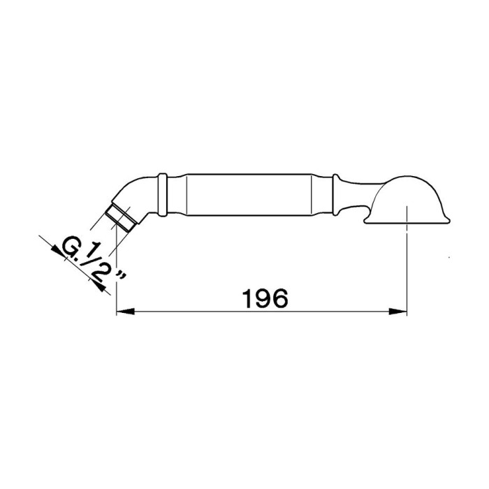 Cisal ручной душ, ds01421021 shower, цвет: chrome