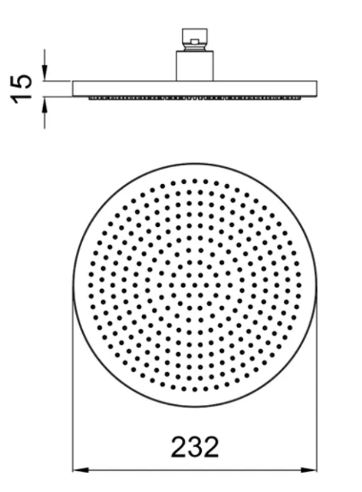 Almar верхний душ, velvet, e044290.316 цвет: нержавеющая сталь