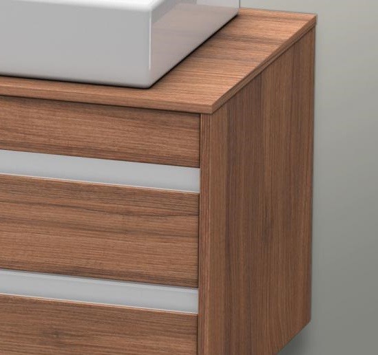 Duravit тумба подвесная под раковину с четырмя выдвижными ящиками, ketho, kt6657r7979 цвет: орех натуральный