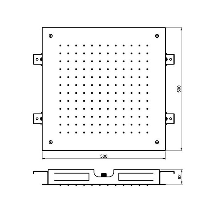 Almar верхний душ square temptation, арт. e044024.ms