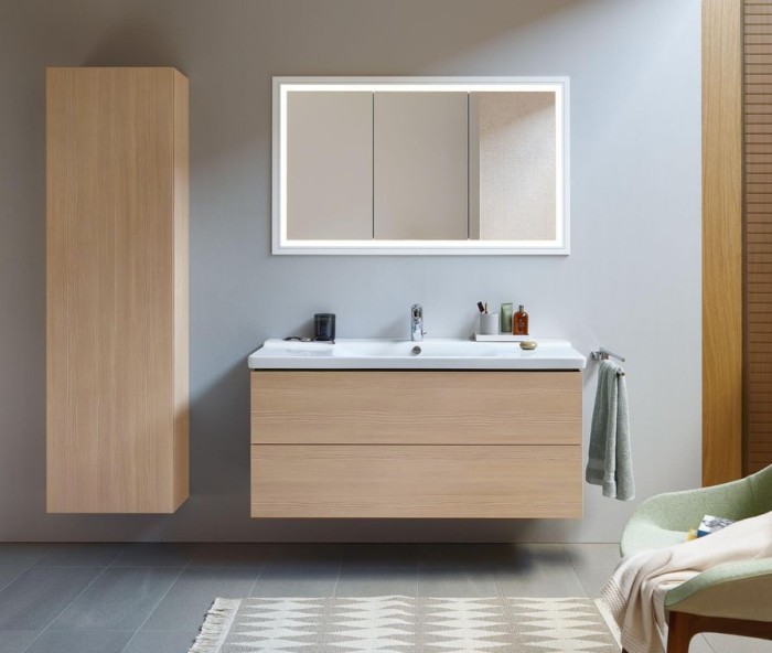 Duravit тумба подвесная под раковину, l-cube, lc625005252 цвет: дуб европейский