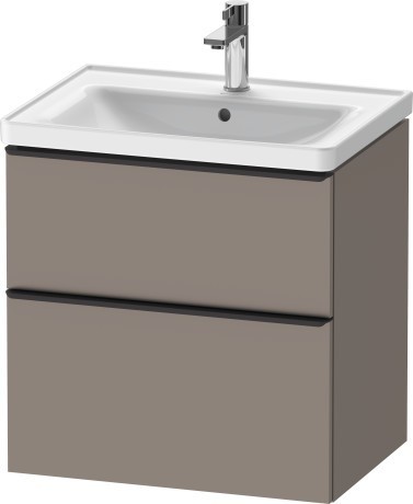 Duravit тумба подвесная под раковину 634 мм х 452 мм, d-neo, de435404343 цвет: базальт матовый
