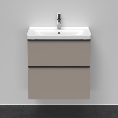 Duravit тумба подвесная под раковину 634 мм х 452 мм, d-neo, de435404343 цвет: базальт матовый