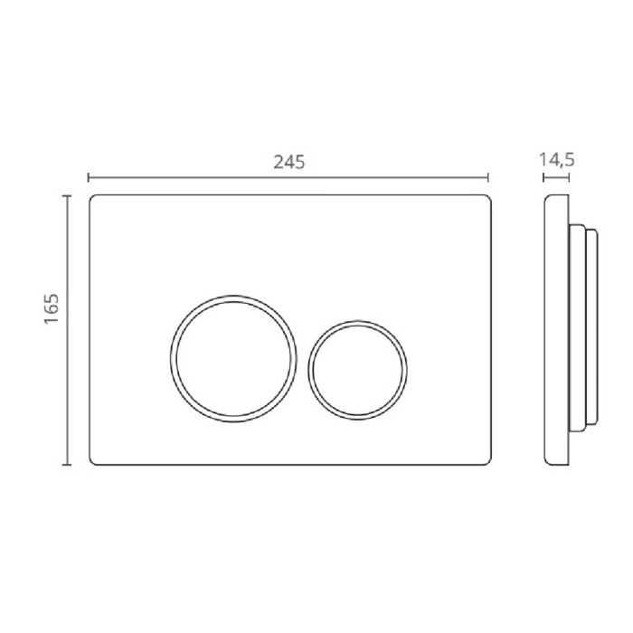 Клавиша смыва, Ctesi Round, бронза арт. BK0202129