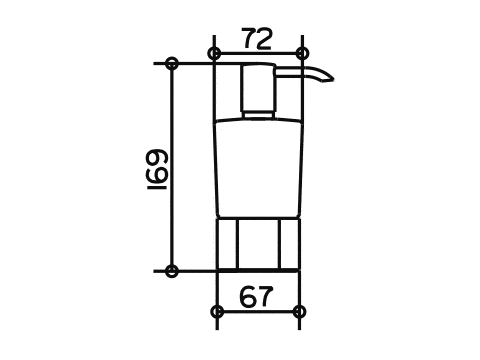 Keuco дозатор жидкого мыла настольный, elegance new, хром арт. 11654 019001