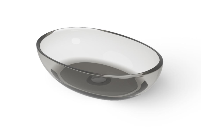 Накладная раковина 600х400хh145/155 мм, DEA Washbasins, черный арт. DD9077 600 R4