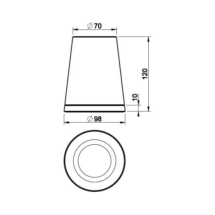 Gessi Стакан для зубных щеток настольный, Cono, 45431#707 цвет: black metal brushed pvd