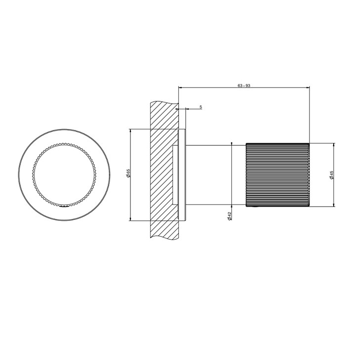 Gessi Смеситель для душа, встраиваемый, Habito Rigato, 70599#706 цвет: black metal pvd