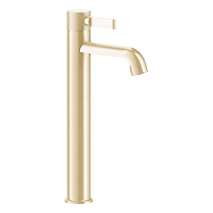Gessi Смеситель для раковины на 1 отв., с донным клапаном, Inciso, 58003#246 цвет: золото