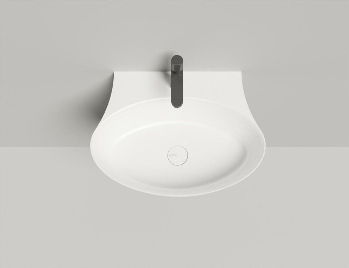 Salini раковина накладная 58x45, alda, 140321mrh цвет: матовый белый