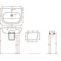 ArtCeram полуколонна (полупьедестал), tec004 01 00 ten цвет: белый глянцевый