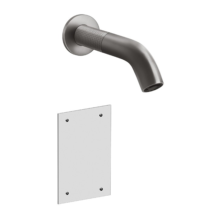 Gessi Смеситель для раковины, настенный, электронный, 316, 54415#239 цвет: steel brushed