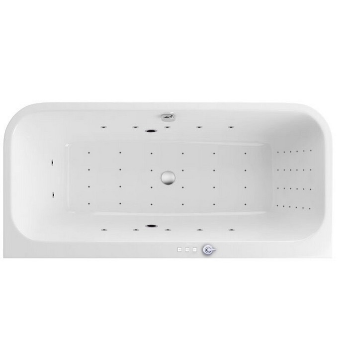 Пристенная ванна 180x85 nano, Excellent Arana, хром арт. WAEX.ARA18.NANO.CR