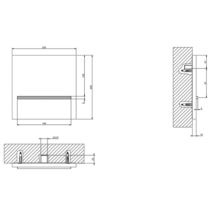 Gessi Душевой каскадный излив, с возможностью подкл. удаленного управления, Cascata, 20295#080 цвет: gold ccp