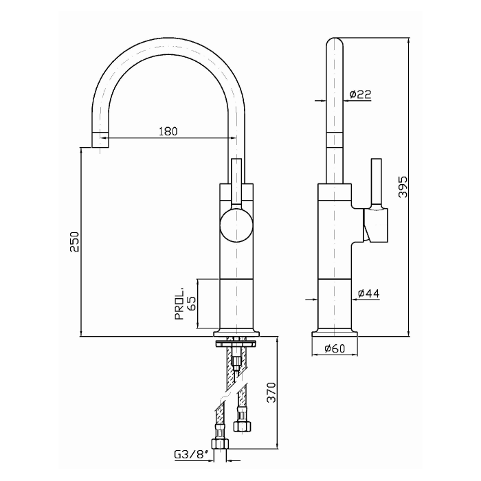 Zucchetti однорычажный смеситель для раковины, с поворотным изливом, на 2 отв. цвет: хром, pan, хром арт. zp6223
