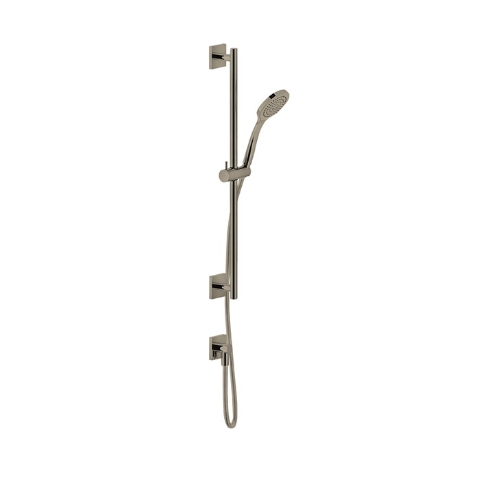 Gessi Душевой гарнитур, с ручным душем, шланг 1,5м и вывод воды, Emporio shower, 47316#149 цвет: finox brushed nickel