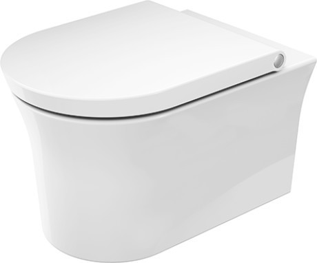Duravit унитаз подвесной 540 мм х 370 мм, с hygieneflush, с вертикальным смывом, white tulip, 2576092000 цвет: белый