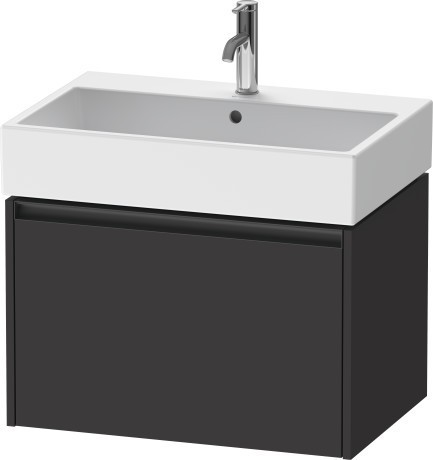 Duravit тумба подвесная под раковину 460 мм х 684 мм х 440 мм, ketho.2, k25076080800000 цвет: графит суперматовый