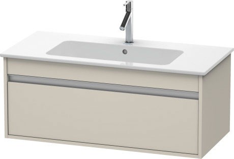 Duravit тумба подвесная под раковину с выдвижным ящиком, ketho, kt6420 9191 цвет: серо-коричневый