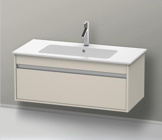 Duravit тумба подвесная под раковину с выдвижным ящиком, ketho, kt6420 9191 цвет: серо-коричневый