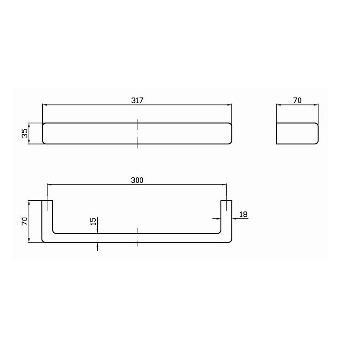 Zucchetti полотенцедержатель, 30см., подвесной, jingle, хром арт. zac920