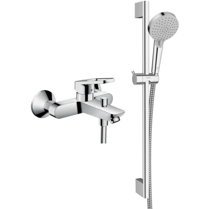 Hansgrohe смеситель для ванны, Logis Loop, хром арт. SET/71244000/26275000