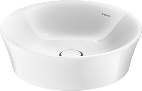 Duravit раковина встраиваемая круглая d500 мм, без площадки под смеситель, без перелива, white tulip, 2365500070 цвет: белый