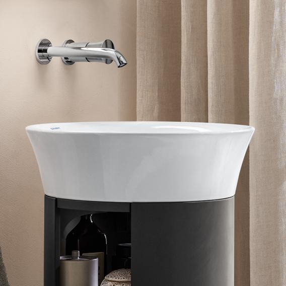 Duravit раковина встраиваемая круглая d500 мм, без площадки под смеситель, без перелива, white tulip, 2365500070 цвет: белый