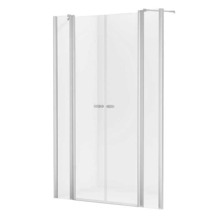 Дверь в нишу 120x195, New trendy New soleo chrome, хром арт. D-0256A