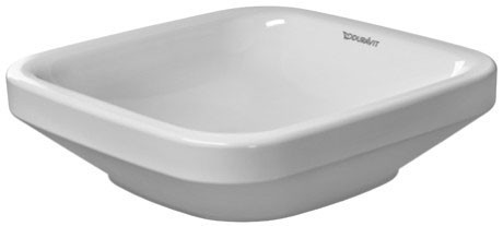 Duravit раковина встраиваемая сверху 43х43см, durastyle, 0349430000 цвет: белый