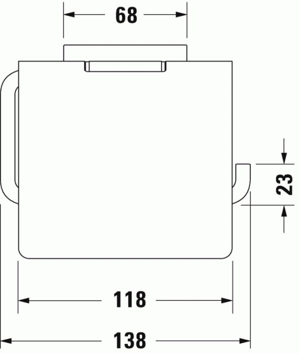 Duravit держатель туалетной бумаги, karree, 0099551000 цвет: хром