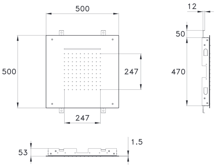 Stella верхний душ, wellness, сталь арт. di11203st00