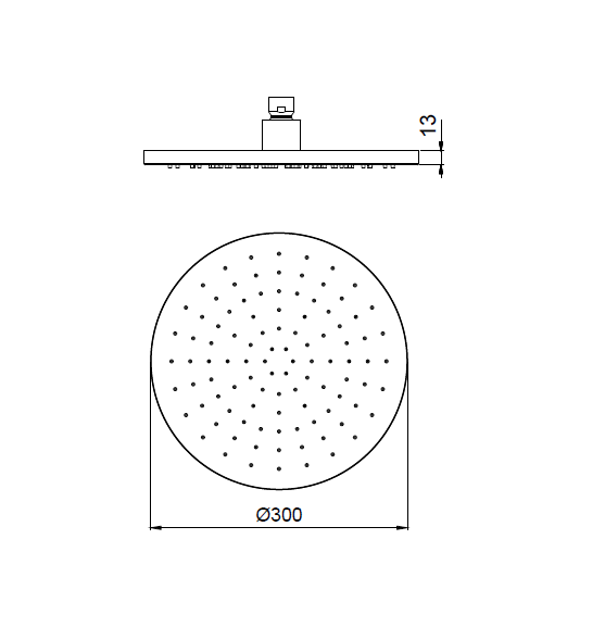 Almar верхний душ square, арт. e044044.cr